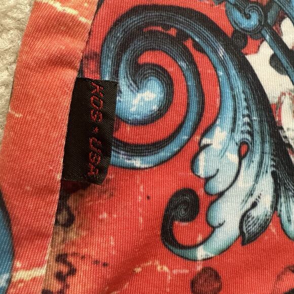 KOS USA Buddha Graphic Angel Wings Racerback Athletic Tank Top M Tattoo Art Y2K - Picture 4 of 7